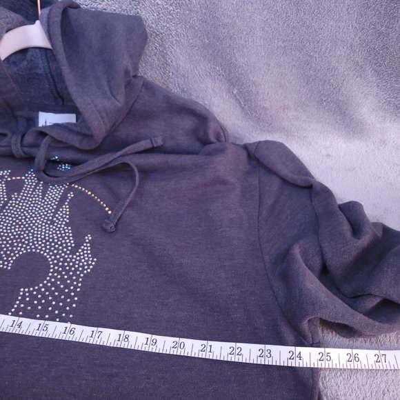 Disney World Parks 1X Cinderella Castle Bling Hoodie Mickey Sweatshirt - Picture 6 of 11